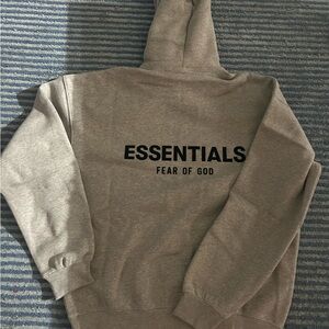 Fear of God Essentials Heather Gray Hoodie